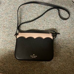 Small black and pink Kate spade cross body